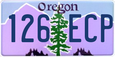 OR license plate 126ECP