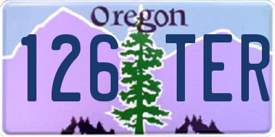 OR license plate 126TER
