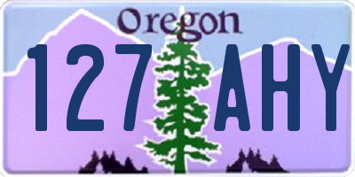 OR license plate 127AHY