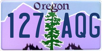 OR license plate 127AQG