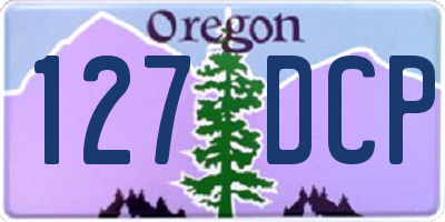 OR license plate 127DCP