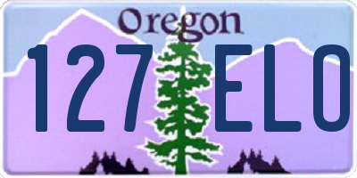 OR license plate 127ELO