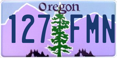 OR license plate 127FMN