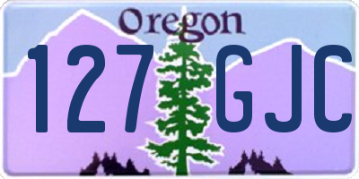 OR license plate 127GJC