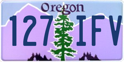 OR license plate 127IFV