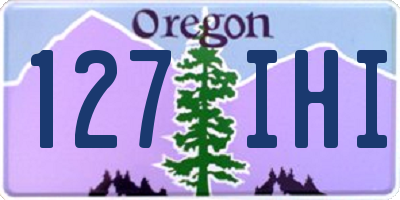 OR license plate 127IHI