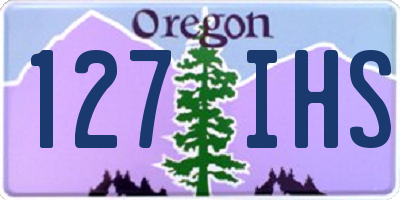 OR license plate 127IHS