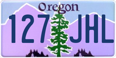 OR license plate 127JHL