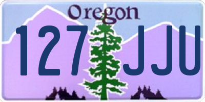 OR license plate 127JJU