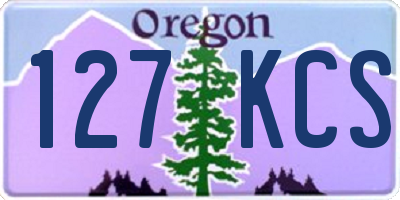 OR license plate 127KCS