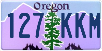 OR license plate 127KKM
