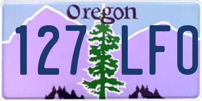 OR license plate 127LFO