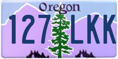 OR license plate 127LKK