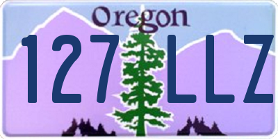 OR license plate 127LLZ