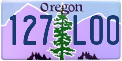 OR license plate 127LOO