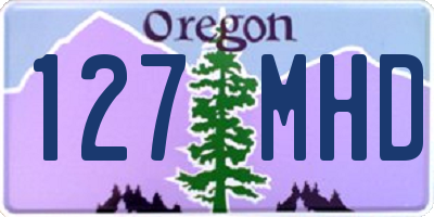 OR license plate 127MHD