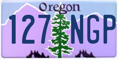 OR license plate 127NGP