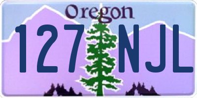 OR license plate 127NJL