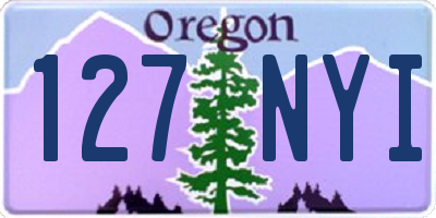 OR license plate 127NYI