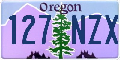 OR license plate 127NZX