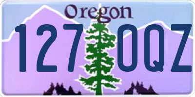 OR license plate 127OQZ