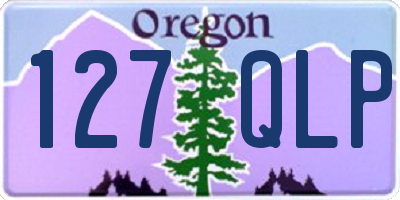 OR license plate 127QLP