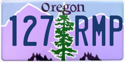 OR license plate 127RMP
