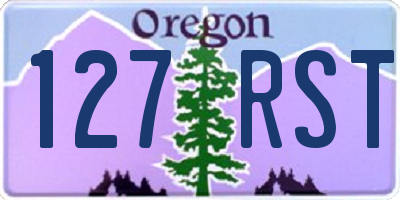 OR license plate 127RST