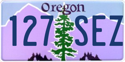 OR license plate 127SEZ