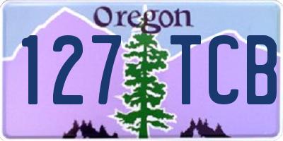 OR license plate 127TCB