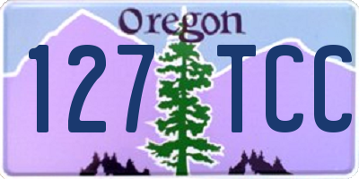 OR license plate 127TCC