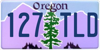 OR license plate 127TLD