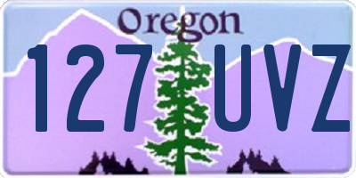 OR license plate 127UVZ
