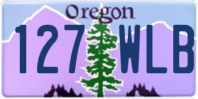 OR license plate 127WLB