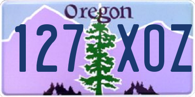 OR license plate 127XOZ