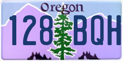 OR license plate 128BQH