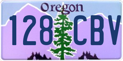 OR license plate 128CBV