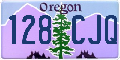 OR license plate 128CJQ