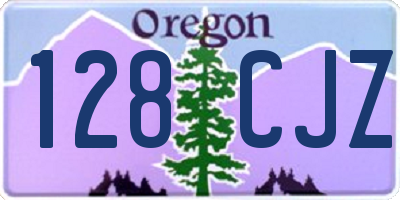 OR license plate 128CJZ