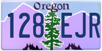 OR license plate 128EJR