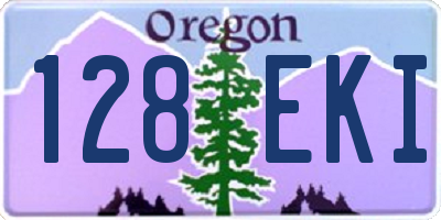 OR license plate 128EKI