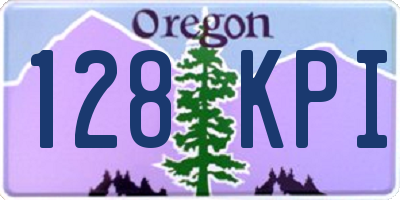 OR license plate 128KPI