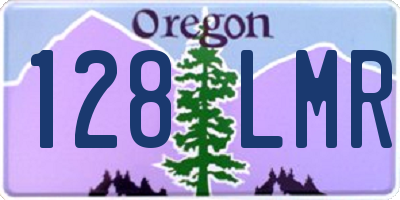 OR license plate 128LMR