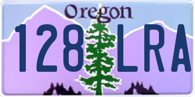OR license plate 128LRA
