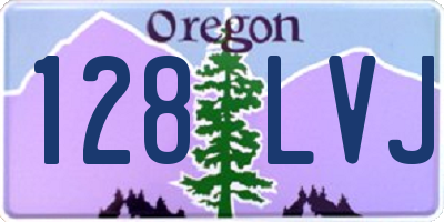 OR license plate 128LVJ