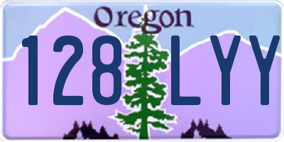 OR license plate 128LYY