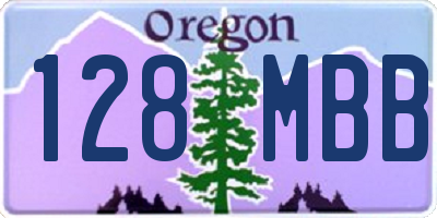 OR license plate 128MBB