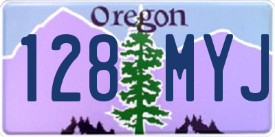 OR license plate 128MYJ