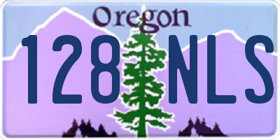 OR license plate 128NLS