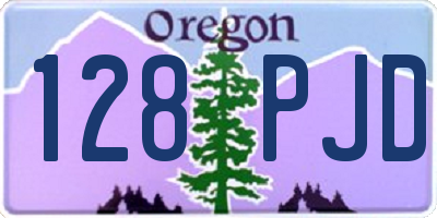 OR license plate 128PJD